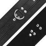 DARKNESS - BLACK LEATHER HANDCUFFS - imagine 3