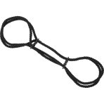 DARKNESS - 100% COTTON ROPE HANDCUFFS OR ANKLE HANDCUFFS - imagine 2