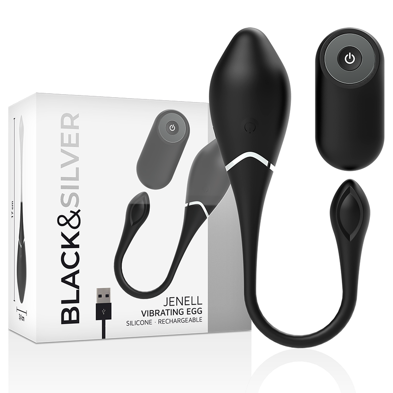 img_94761_3e0e909861e2967433daa5b8e7960aa7_1.png BLACKSILVER - JENELL RECHARGEABLE VIBRATING EGG - imagine 1