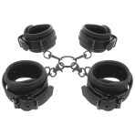 FETISH SUBMISSIVE - SET OF HAND AND ANKLE HANDCUFFS WITH NOPRENE LINING - imagine 2