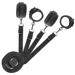 FETISH SUBMISSIVE - SET OF HANDCUFFS AND TIES WITH NOPRENE LINING - imagine 2
