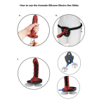 ELECTRASTIM - SILICONE FUSION KOMODO DILDO - imagine 2