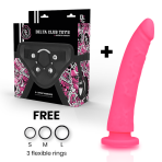 DELTA CLUB - TOYS HARNESS + DONG PINK SILICONE 20 CM -O- 4 CM - imagine 2