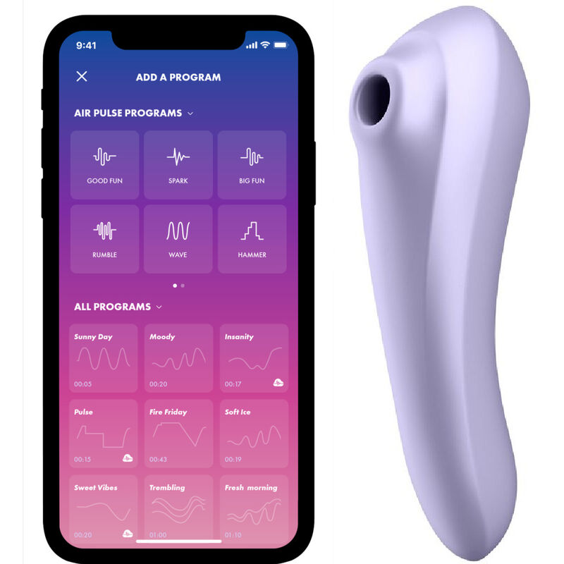 img_97686_70d6ba11238b9605925e90181637cc90_1.jpg SATISFYER - DUAL PLEASURE AIR PULSE VIBRATOR MAUVE - imagine 1