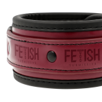 FETISH SUBMISSIVE DARK ROOM - VEGAN LEATHER HANDCUFFS WITH NEOPRENE LINING - imagine 3
