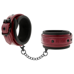 FETISH SUBMISSIVE DARK ROOM - VEGAN LEATHER HANDCUFFS WITH NEOPRENE LINING - imagine 2