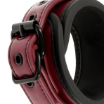 FETISH SUBMISSIVE DARK ROOM - VEGAN LEATHER ANKLE HANDCUFFS WITH NEOPRENE LINING - imagine 5