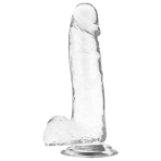 X RAY - HARNESS + CLEAR COCK WITH BALLS 20 CM -O- 4.5 CM - imagine 5