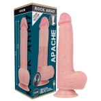 ROCKARMY - HARNESS + LIQUID SILICONE VIBRATOR PREMIUM APACHE REMOTE CONTROL 20.5 CM -O- 4.62 CM - imagine 3
