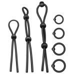 ADDICTED TOYS - FLEXIBLE SILICONE COCK RING SET 7 PIECES - imagine 2
